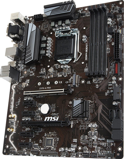 MSI Z370-A PRO Intel Compatible Motherboard for Desktop Computer/PC