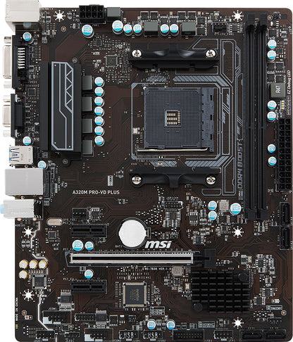 MSI A320M PRO-VD PLUS Compatible Motherboard for Desktop Computer/PC