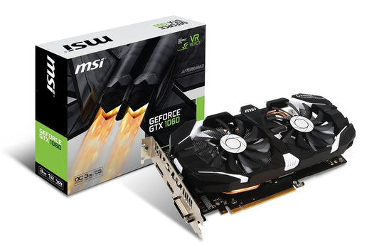MSI Geforce GTX1060 3GB DDR5 DUAL FAN OC Graphics Card for Gaming PC