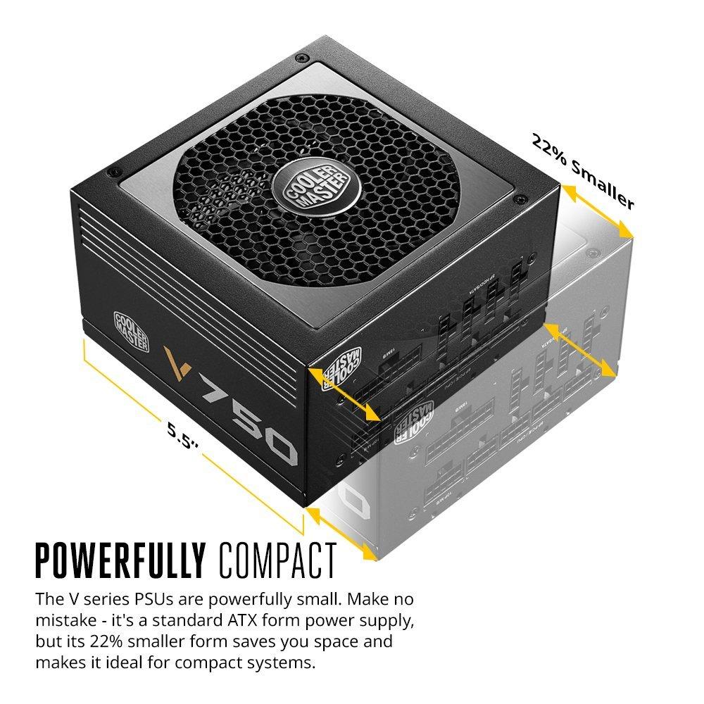 Cooler Master V750 750WATT Desktop Computer Power Supply/PSU/SMPS
