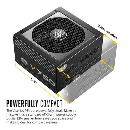 Cooler Master V750 750WATT Desktop Computer Power Supply/PSU/SMPS