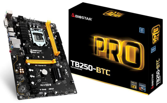 BIOSTAR TB250-BTC Intel Compatible Motherboard for Desktop Computer/PC