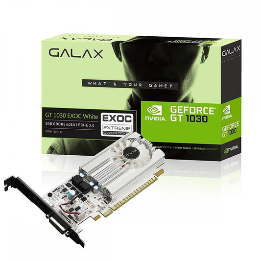 Galax GeForce GT 1030 EXOC - 2GB GDDR5 Graphics Card for Gaming PC