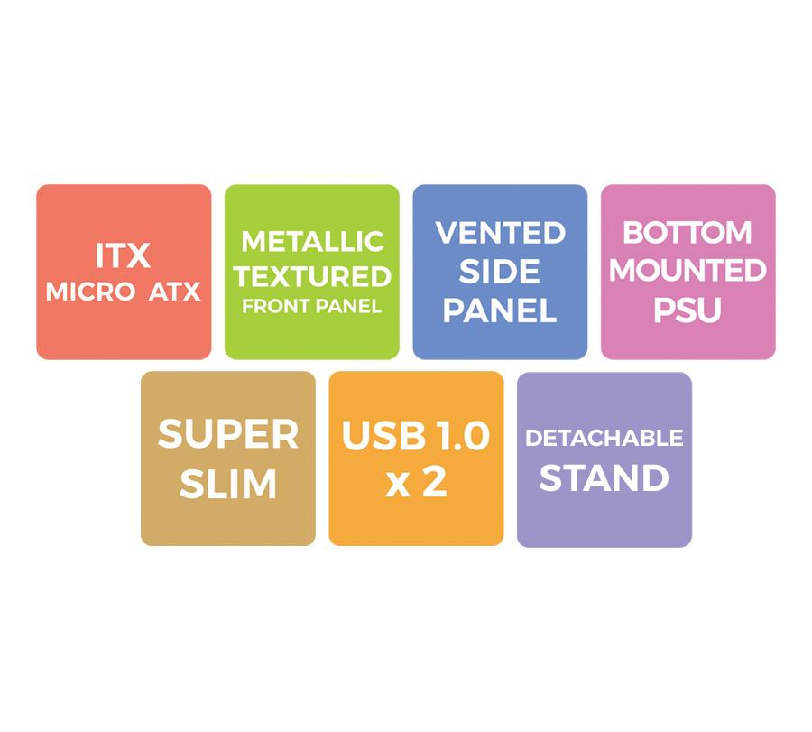 Zebronics Super Silver Desktop Computer/PC Cabinet