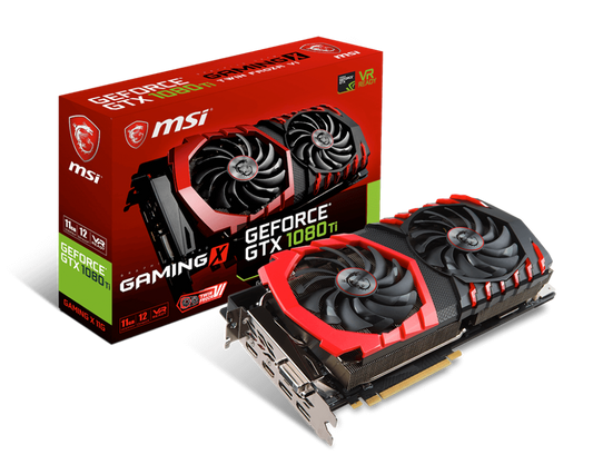 MSI GEFORCE GTX 1080TI 11GB GAMING X Graphics Card for Gaming PC