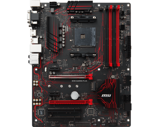 MSI B350 GAMING PLUS AMD Compatible Motherboard for Desktop Computer/PC