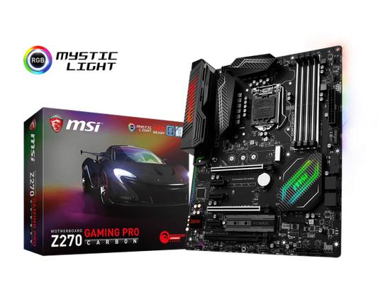 MSI Z270 GAMING PRO CARBON Intel Compatible Motherboard for Desktop Computer/PC