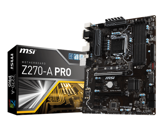 MSI Z270-A PRO Intel Compatible Motherboard for Desktop Computer/PC