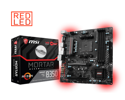 MSI B350M MORTAR AMD Compatible Motherboard for Desktop Computer/PC