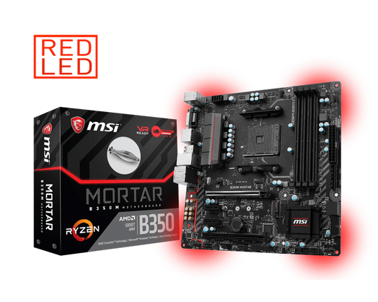 MSI B350M MORTAR AMD Compatible Motherboard for Desktop Computer/PC