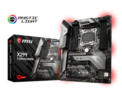 MSI X299 TOMAHAWK Intel Compatible Motherboard for Desktop Computer/PC