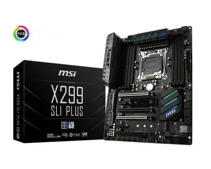 MSI X299 SLI PLUS Intel Compatible Motherboard for Desktop Computer/PC