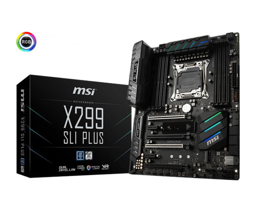 MSI X299 SLI PLUS Intel Compatible Motherboard for Desktop Computer/PC