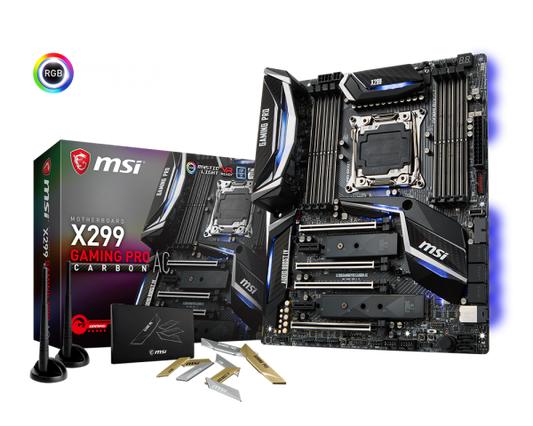 MSI X299 GAMING PRO CARBON Intel Compatible Motherboard for Desktop Computer/PC