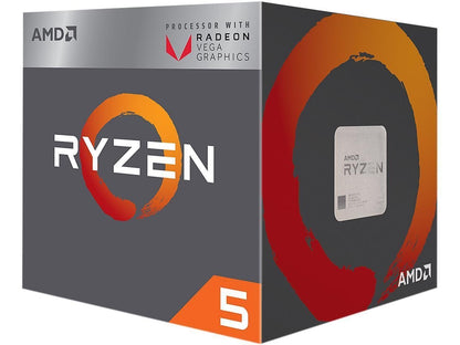 AMD Ryzen 5 2400G with Radeon RX Vega 11 Graphics Desktop Computer Processor